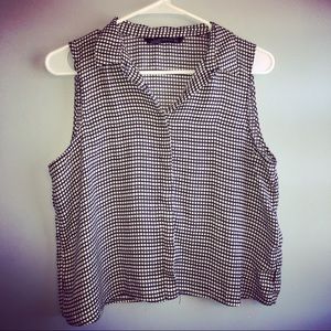 Zara checkered tank top, small